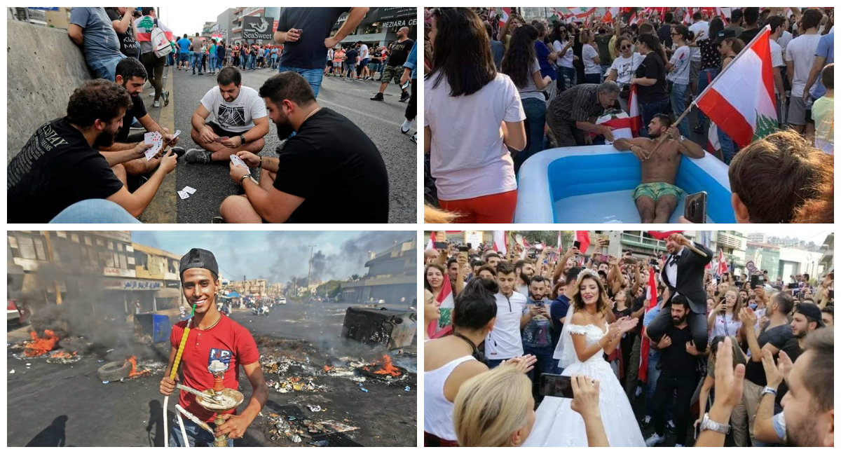 مظاهرات لبنان وجه أخر للكوميديا ,, كيف تفاعل الشارع العربي مع القضية